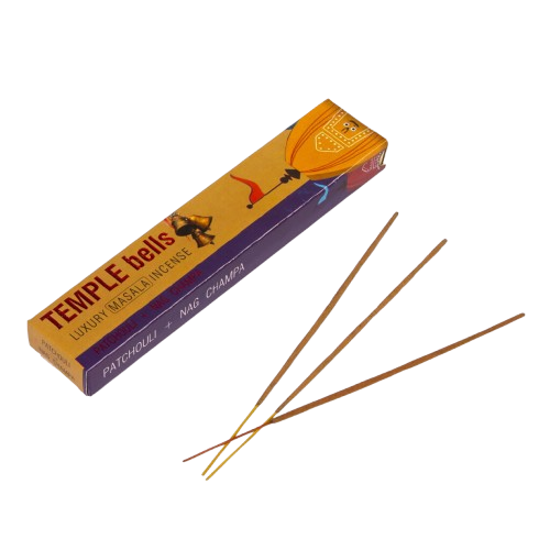 Incienso Patchouli + Nag Champa, Masala Luxury - Temple Bells, 15 g